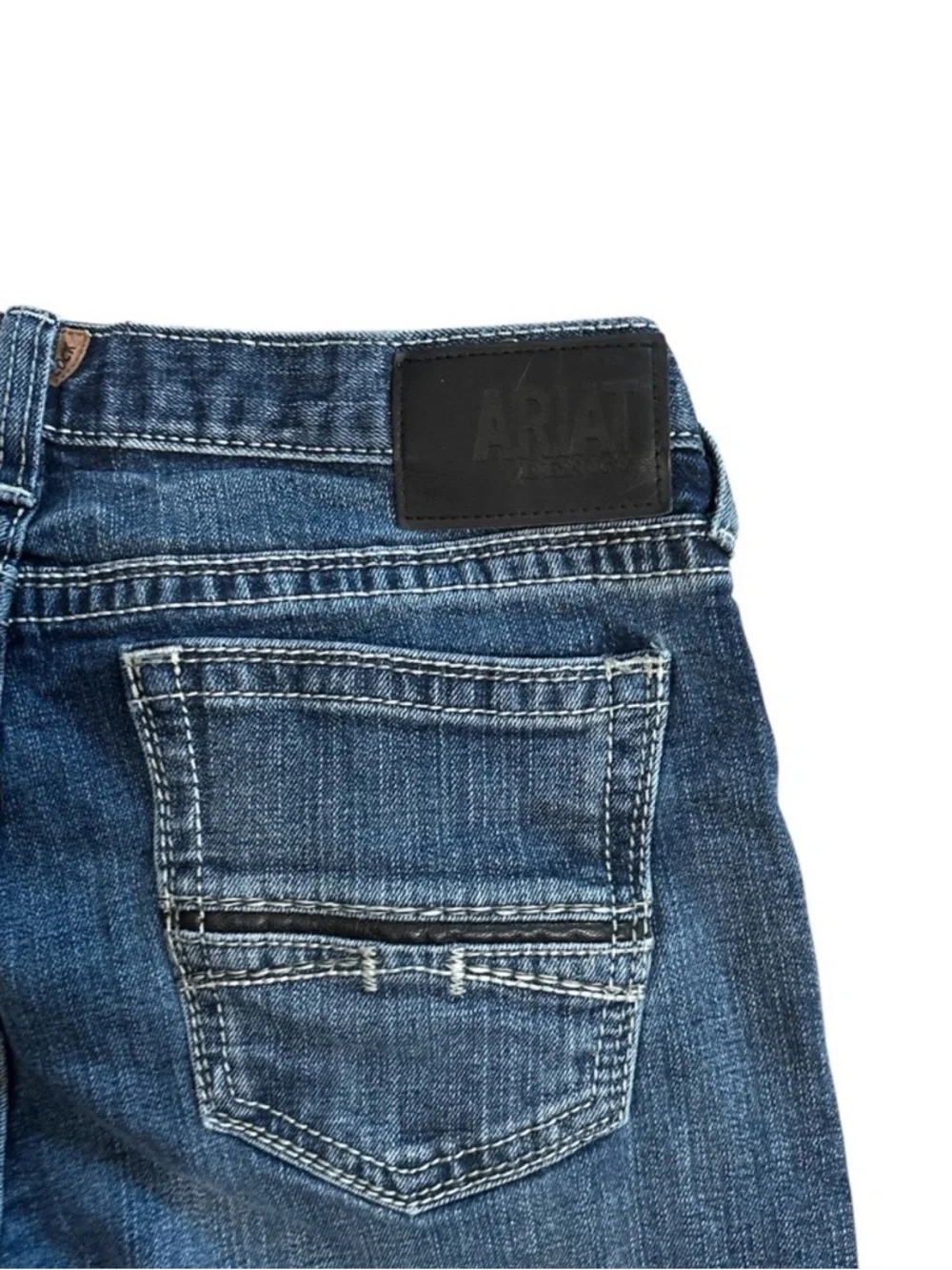 Ariat Men's M7 Silverton Dark Blue Straight Leg Jeans - Picture 7 of 16